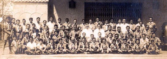 St. Andrew's School Scout Group, about 1939, second row far right.