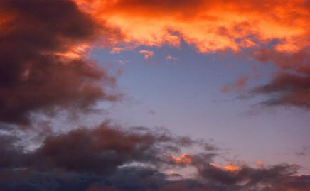 Sunset clouds.